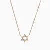 Necklaces & Pendants|Effy Jewelry Novelty 14K Yellow Gold Diamond Star of David Pendant 0.08 TCW