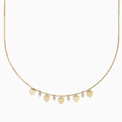 Necklaces & Pendants|Effy Jewelry Novelty 14K Yellow Gold Diamonds u0026 Hearts Necklace
