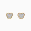 Earrings|Effy Jewelry Novelty 14K Yellow Gold Mother of Pearl Butterfly Earrings