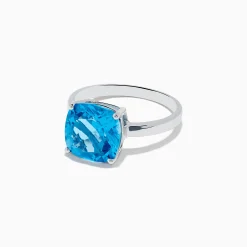 Rings|Effy Jewelry Ocean Bleu 14K White Gold Blue Topaz Ring