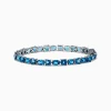 Bracelets|Effy Jewelry Ocean Bleu 14K White Gold London Blue Topaz Tennis Bracelet 19.20 TCW