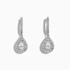Earrings|Effy Jewelry Pave Classica 14K Gold Diamond Pear Shaped Drop Earrings, 0.77 TCW