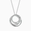 Necklaces & Pendants|Effy Jewelry Pave Classica 14K White Gold Diamond Pendant, 0.41 TCW