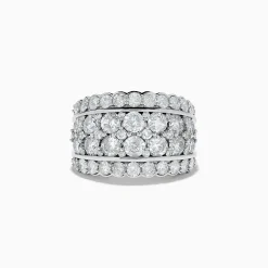 Rings|Effy Jewelry Pave Classica 14K White Gold Diamond Statement Ring 4.84 TCW