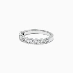Rings|Effy Jewelry Pave Classica 14K White Gold Diamond Bezel Set Ring, 0.35 TCW