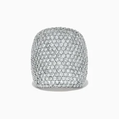 Rings|effyjewelry.com Pave Classica 14K White Gold Diamond Pave Ring, 4.05 TCW