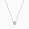Necklaces & Pendants|BH Multi Pave Classica 14K White Gold Diamond Halo Pendant, 0.32 TCW