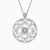 Necklaces & Pendants|BH Multi Pave Classica 14K White Gold Diamond Pendant, 1.32 TCW