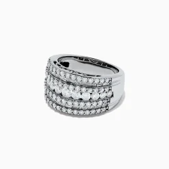 Rings|BH Multi Pave Classica 14K White Gold Diamond Ring, 1.99 TCW