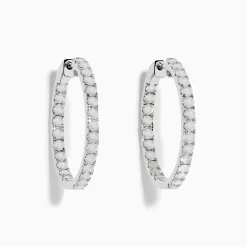 Earrings|Effy Jewelry Pave Classica 14K White Gold 1