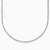 Necklaces & Pendants|Effy Jewelry Pave Classica 14K White Gold Diamond Tennis Necklace 0.97 TCW