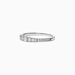 Rings|Effy Jewelry Pave Classica 14K White Gold Diamond Band, 0.31 TCW