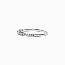 Rings|Effy Jewelry Pave Classica 14K White Gold Diamond Band, 0.31 TCW