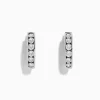 Earrings|BH Multi Pave Classica 14K White Gold Diamond Hoop Earrings, 1.18 TCW