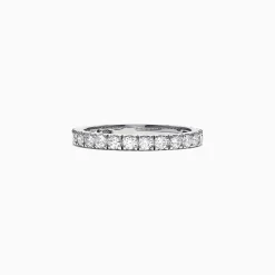 Rings|Effy Jewelry Pave Classica 14K White Gold Diamond Band, 0.65 TCW