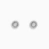 Earrings|Effy Jewelry Pave Classica 14K White Gold Diamond Halo Stud Earrings 0.48 TCW
