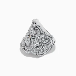 Rings|Effy Jewelry Pave Classica 14k White Gold Diamond Ring