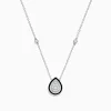 Necklaces & Pendants|Effy Jewelry Pave Classica 14K White Gold Diamond and Enamel Necklace