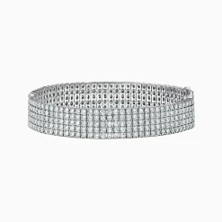 Bracelets|BH MULTI Pave Classica 14K White Gold Diamond Bracelet, 10.05 TCW