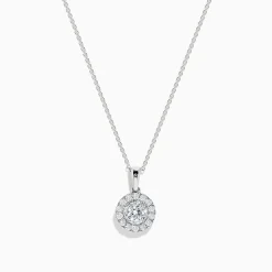 Necklaces & Pendants|BH Multi Pave Classica 14K White Gold Diamond Pendant