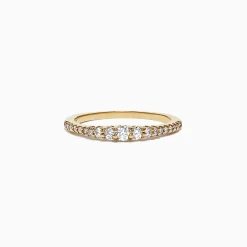 Rings|Effy Jewelry Pave Classica 14K Yellow Gold Diamond Band Ring, 0.31 TCW
