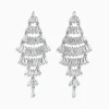 Earrings|Effy Jewelry Pave Classique 14K White Gold Diamond Earrings