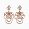 Earrings|Effy Jewelry Pave Rose 14K Gold Diamond Fashion Statement Earrings
