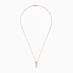 Necklaces & Pendants|Effy Jewelry Pearl 14K Rose Gold Diamond, Pearl and Mother of Pearl Pendant