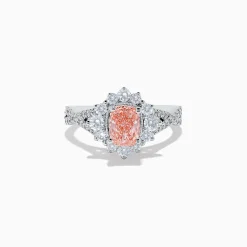 Rings|Effy Jewelry Reverie 14K White Gold Lab Grown Pink and White Diamond Ring