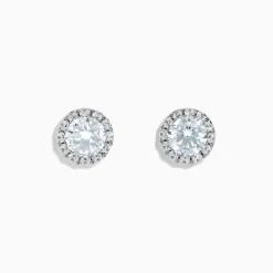 Earrings|Effy Jewelry Reverie 14K White Gold Lab Grown Diamond Earrings