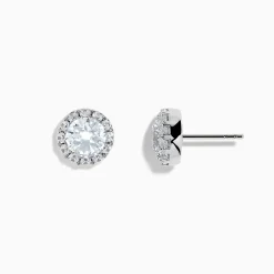 Earrings|Effy Jewelry Reverie 14K White Gold Lab Grown Diamond Earrings