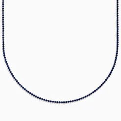 Necklaces & Pendants|Effy Jewelry Royal Bleu 14K White Gold Blue Sapphire Necklace