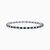 Bracelets|BH Multi Royale Bleu 14K Gold Sapphire and Diamond Tennis Bracelet, 4.24 TCW