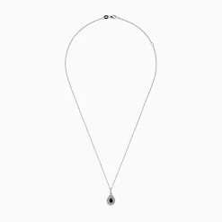 Necklaces & Pendants|BH Multi Royale Bleu 14K Two Tone Gold Sapphire and Diamond Pendant, 0.38 TCW