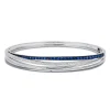 Bracelets|Effy Jewelry Royale Bleu 14K White Gold Blue Sapphire u0026 Diamond Bangle, 1.47 TCW