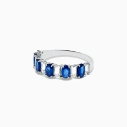 Rings|BH Multi Royale Bleu 14K White Gold Blue and White Sapphire Ring