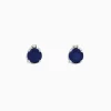 Earrings|Effy Jewelry Royale Bleu 14K White Gold Sapphire Stud Earrings, 2.00 TCW