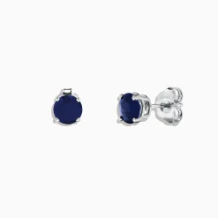 Earrings|Effy Jewelry Royale Bleu 14K White Gold Sapphire Stud Earrings, 2.00 TCW