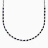 Necklaces & Pendants|Effy Jewelry Royale Bleu 14K White Gold Sapphire and Diamond Necklace