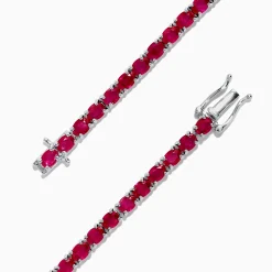 Bracelets|BH Multi Ruby Royale Sterling Silver Ruby Tennis Bracelet, 6.99 TCW