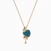 Necklaces & Pendants|Effy Jewelry Safari 14K Rose Gold Multi Color Diamond Flamingo Pendant