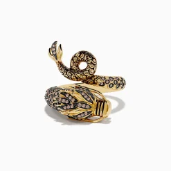 Rings|Effy Jewelry Safari 14K Yellow Gold Brown Diamond Dragon Ring