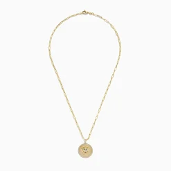 Necklaces & Pendants|BH Multi Safari 14K Yellow Gold Diamond Lions Head Pendant