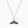 Necklaces & Pendants|Effy Jewelry Seaside 14K Gold Sapphire u0026 Diamond Whale's Tail Pendant, 0.79 TCW