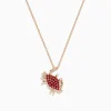Necklaces & Pendants|Effy Jewelry Seaside 14K Rose Gold Diamond and Ruby Crab Pendant