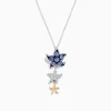 Necklaces & Pendants|Effy Jewelry Seaside 14K Two-Tone Gold Tanzanite and Diamond Starfish Pendant