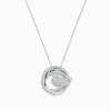 Necklaces & Pendants|BH Multi Seaside 14K White Gold Diamond Whale's Tail Pendant, 0.49 TCW