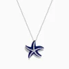 Necklaces & Pendants|Effy Jewelry Seaside 14K White Gold Lapis and Diamond Starfish Pendant