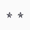 Earrings|Effy Jewelry Seaside 14K White Gold Sapphire u0026 Diamond Starfish Stud Earrings, 0.71 TCW