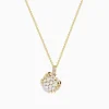 Necklaces & Pendants|Effy Jewelry Seaside 14K Yellow Gold Fresh Water Pearl and Diamond Crab Pendant